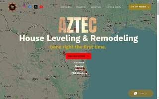 Aztec House Leveling, Foundation Repair & Remodeling website