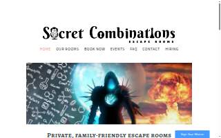 Secret Combinations Escape Rooms website