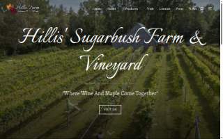 Hillis' Sugarbush Farm & Vineyard website