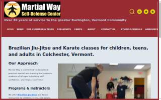 Martial Way Self-Defense Center website