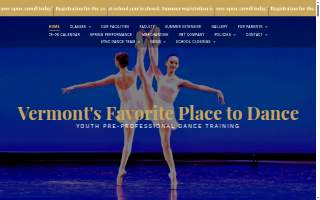 Vermont Ballet Theater School Center For Dance of Essex Junction website