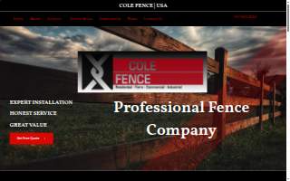 Cole Fence website