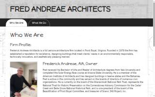 Frederick Andreae Architects website