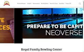 Royal Family Bowling Center website