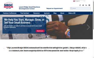 Laurel Ridge SBDC - Small Business Consultants website