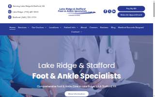 Lake Ridge Foot & Ankle Center website