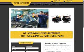 United Auto Glass website