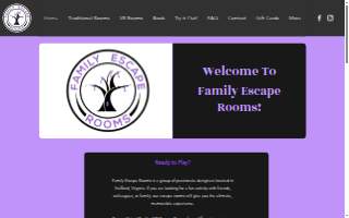 Family Escape Rooms website