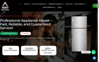 A-Service: Heating, Cooling & Appliance Repair Arlington website
