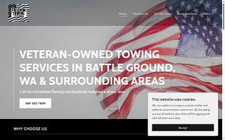 Freedom Towing & Transport website