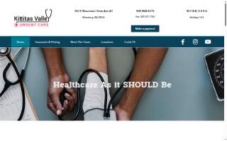 Kittitas Valley Urgent Care website