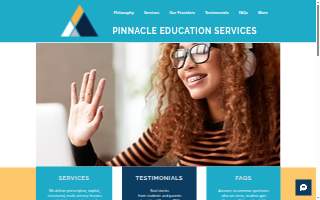Pinnacle Education Services website