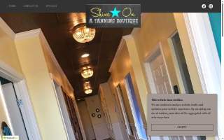 Shine On Tanning website