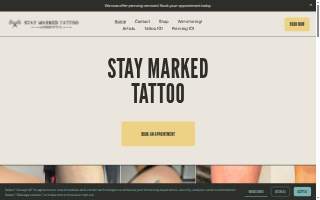 Stay Marked Tattoo website