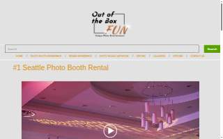 Out of the Box Fun | Photo Booth Rental and Installation website