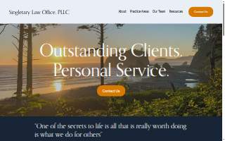 Singletary Law Offices, PLLC website