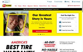 Les Schwab Tire Center of Mukilteo website