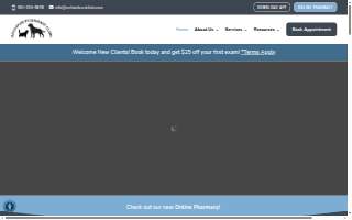 Orchards Veterinary Clinic website