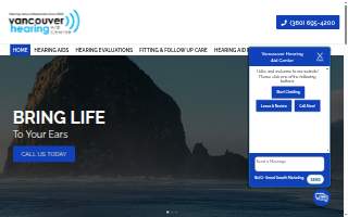 Vancouver Hearing Aid Center of Orchards website