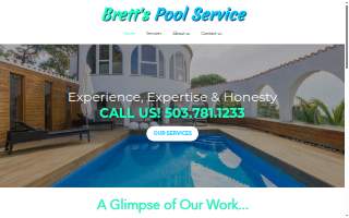 Brett's Pool Service website
