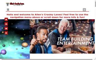 Allen's Crosley Lanes website