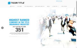 Ticor Title website
