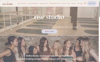 Rise Studio website