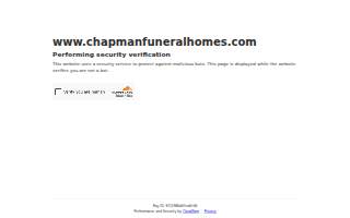 Chapman Funeral Home & Crematorium website