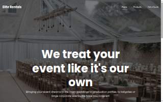 Elite Rentals website