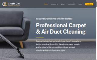 Cream City Carpet & Air Duct Cleaning LLC website