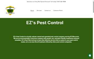 EZ's Pest Control website