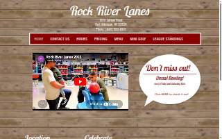 Rock River Lanes & King Pin Adventure Golf website