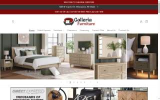 Galleria Furniture website