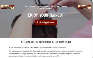 The Barbershop A Hair Salon for Men website