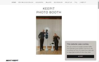 keepit Photo Booth of Two Rivers website