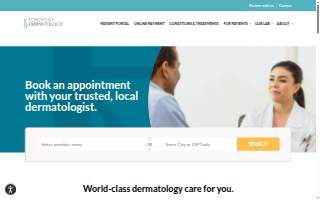 Forefront Dermatology Marinette website