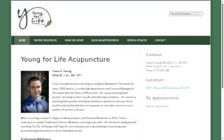 Young for Life Acupuncture and Wellness website