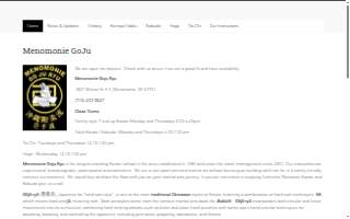 Menomonie Goju website