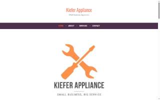 Kiefer Appliance website