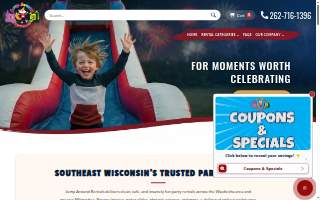 Jump Around Rentals website
