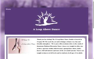A Leap Above Dance website