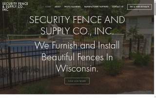 Security Fence & Supply Co website