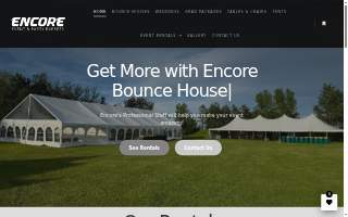 Encore Event & Party Express website