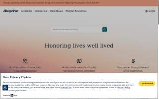 Nitardy Funeral Homes website