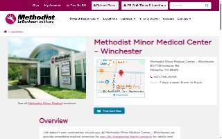 Methodist Minor Medical Center - Hacks Cross website