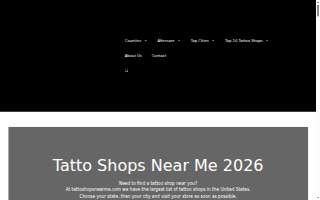 Top Notch Tattoo website