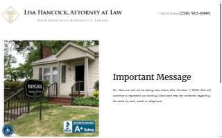 Lisa M. Hancock, Attorney website