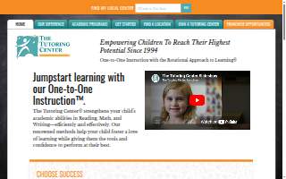 The Tutoring Center of Enterprise website
