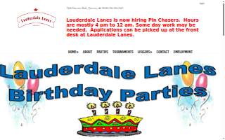 Lauderdale Lanes of Florence website