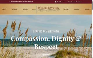 Wolfe-Bayview Funeral Home - Gulf Shores Chapel website
